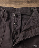 orSlow Regular Fit Fatigue Pants - Black Stone