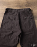 orSlow Regular Fit Fatigue Pants - Black Stone