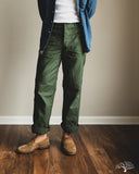 orSlow Regular Fit Fatigue Pants - Green