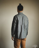 orSlow Relaxed Fit Chambray Work Shirt - Black