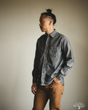 orSlow Relaxed Fit Chambray Work Shirt - Black
