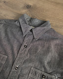 orSlow Relaxed Fit Chambray Work Shirt - Black