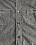 orSlow Relaxed Fit Chambray Work Shirt - Black