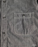 orSlow Relaxed Fit Chambray Work Shirt - Black