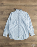 orSlow Relaxed Fit Chambray Work Shirt - Chambray Bleach