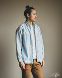orSlow Relaxed Fit Chambray Work Shirt - Chambray Bleach