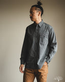 orSlow Relaxed Fit Chambray Work Shirt - Gray