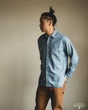 orSlow Relaxed Fit Chambray Work Shirt - Hickory