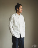 orSlow Relaxed Fit Chambray Work Shirt - White