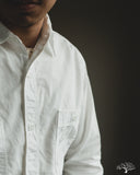 orSlow Relaxed Fit Chambray Work Shirt - White