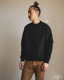 orSlow Relaxed Fit Densely Knit Sweatshirt - Black