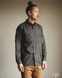 orSlow Relaxed Fit Melange Flannel Shirt - Gray Check
