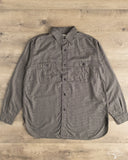 orSlow Relaxed Fit Melange Flannel Shirt - Gray Check