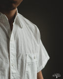 orSlow Short-Sleeve Chambray Work Shirt - White