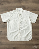 orSlow Short-Sleeve Chambray Work Shirt - White