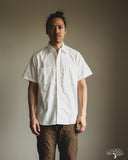 orSlow Short-Sleeve Chambray Work Shirt - White