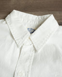 orSlow Short-Sleeve Chambray Work Shirt w/ Flap Pocket - White