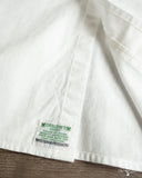 orSlow Short-Sleeve Chambray Work Shirt w/ Flap Pocket - White