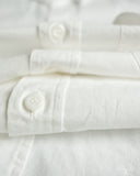 orSlow Short-Sleeve Chambray Work Shirt w/ Flap Pocket - White