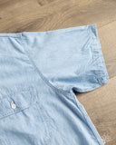 orSlow Short-Sleeve Chambray Work Shirt w/ Flap Pocket - Chambray Bleached