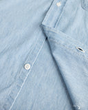 orSlow Short-Sleeve Chambray Work Shirt w/ Flap Pocket - Chambray Bleached