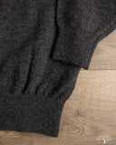 orSlow Simple Crewneck Sweater - Charcoal Gray Wool