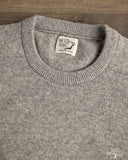 orSlow Simple Crewneck Sweater - Light Gray Wool