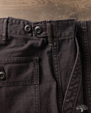 orSlow Slim Fit Fatigue Pants - Black Stone