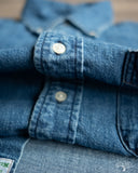 orSlow Standard Button Down Shirt - Denim Used
