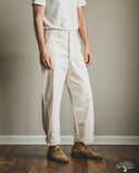 orSlow Summer Fatigue Pants - Ecru