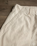 orSlow Summer Fatigue Pants - Ecru Herringbone Twill