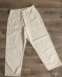 orSlow Summer Fatigue Pants - Ecru Herringbone Twill