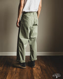 orSlow Summer Fatigue Pants - Green Herringbone