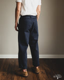 orSlow Summer Fatigue Pants - Navy Herringbone Twill