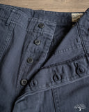 orSlow Summer Fatigue Pants - Navy Herringbone Twill