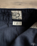 orSlow Summer Fatigue Pants - Navy Herringbone Twill