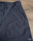 orSlow Summer Fatigue Pants - Navy Herringbone Twill