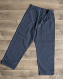 orSlow Summer Fatigue Pants - Navy Herringbone Twill