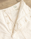 orSlow Summer Fatigue Shorts - Ecru