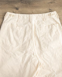 orSlow Summer Fatigue Shorts - Ecru