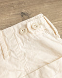 orSlow Summer Fatigue Shorts - Ecru