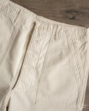orSlow Summer Fatigue Shorts - Ecru Herringbone Twill