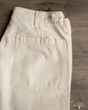 orSlow Summer Fatigue Shorts - Ecru Herringbone Twill