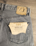 orSlow Super Dad's Denim Pants - Black Denim Bleach
