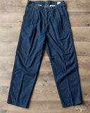 orSlow Two Tuck Denim Wide Trousers - One Wash