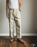 orSlow Two Tuck Wide Trousers - Khaki