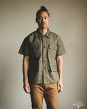 orSlow Utility Short Sleeve Shirt Jacket - Army Green