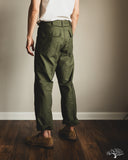 orSlow Vintage Fit Fatigue Pants - Dark Olive