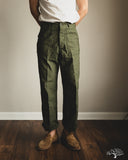orSlow Vintage Fit Fatigue Pants - Dark Olive