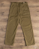 orSlow Vintage Fit Fatigue Pants - Herringbone Army Green